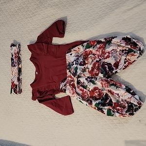 Boutique baby girl matching set